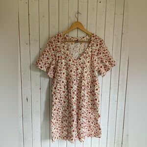 Old Navy Floral Mini Dress - Red and White